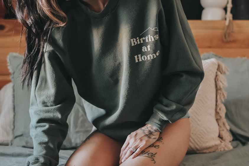 Births at Home Crewneck