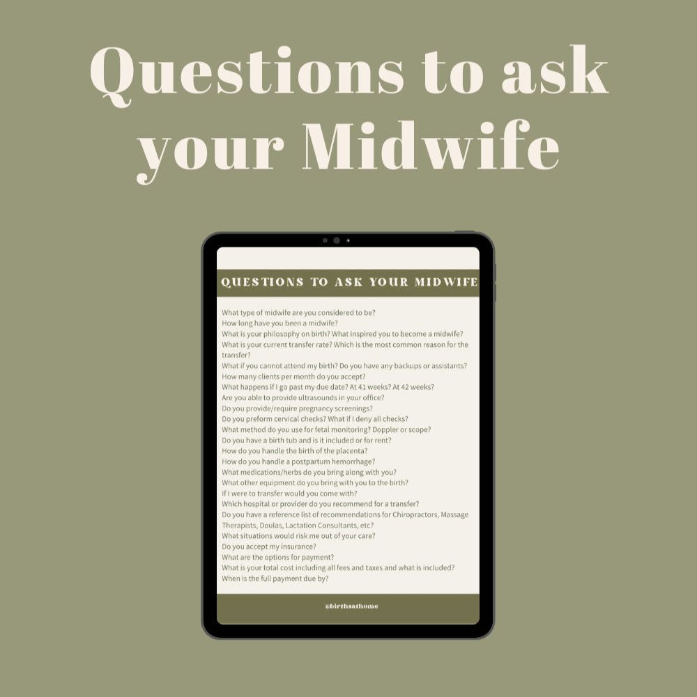 Questions to ask your Doula & Midwife