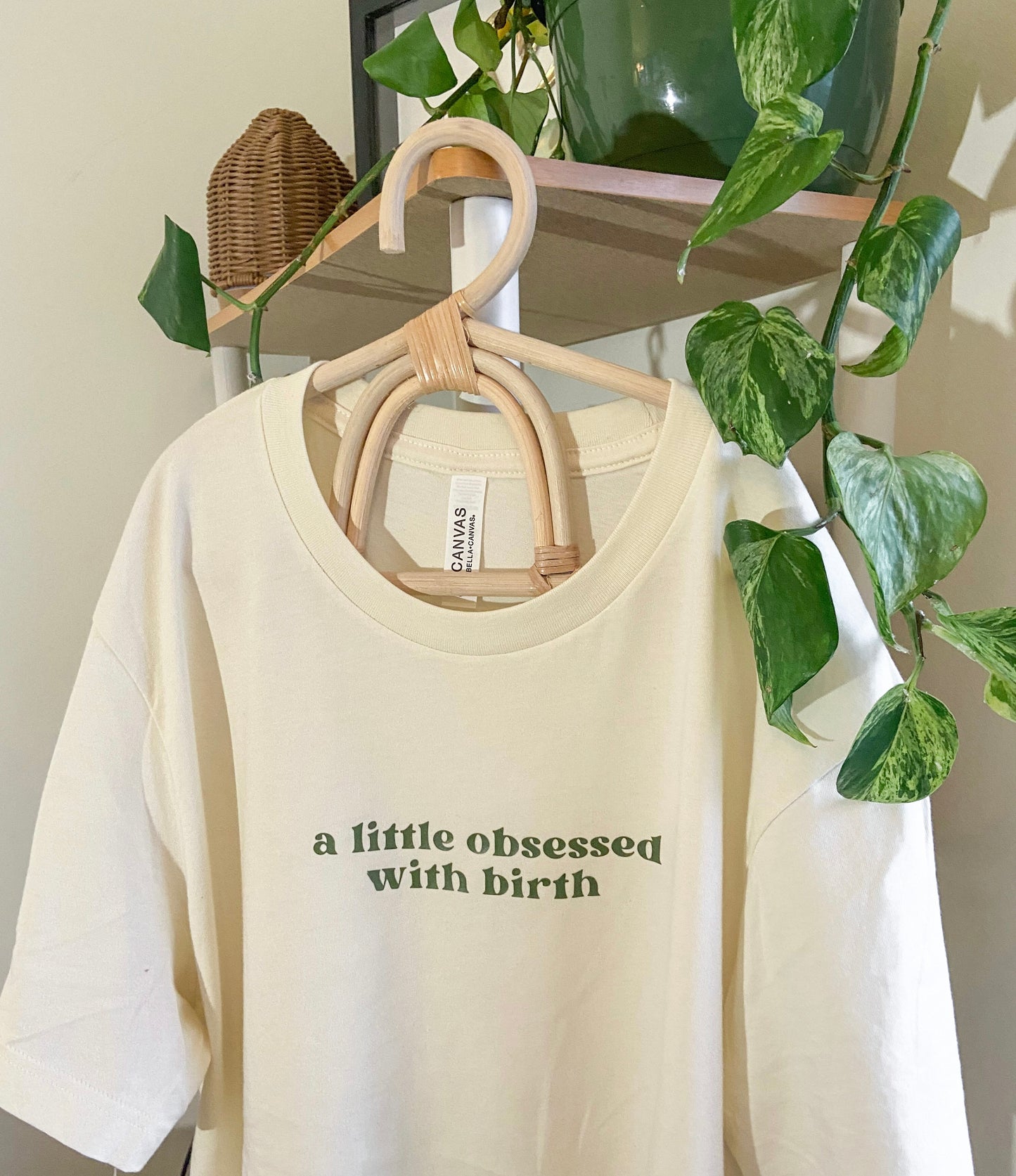 a little obsessed with birth tee