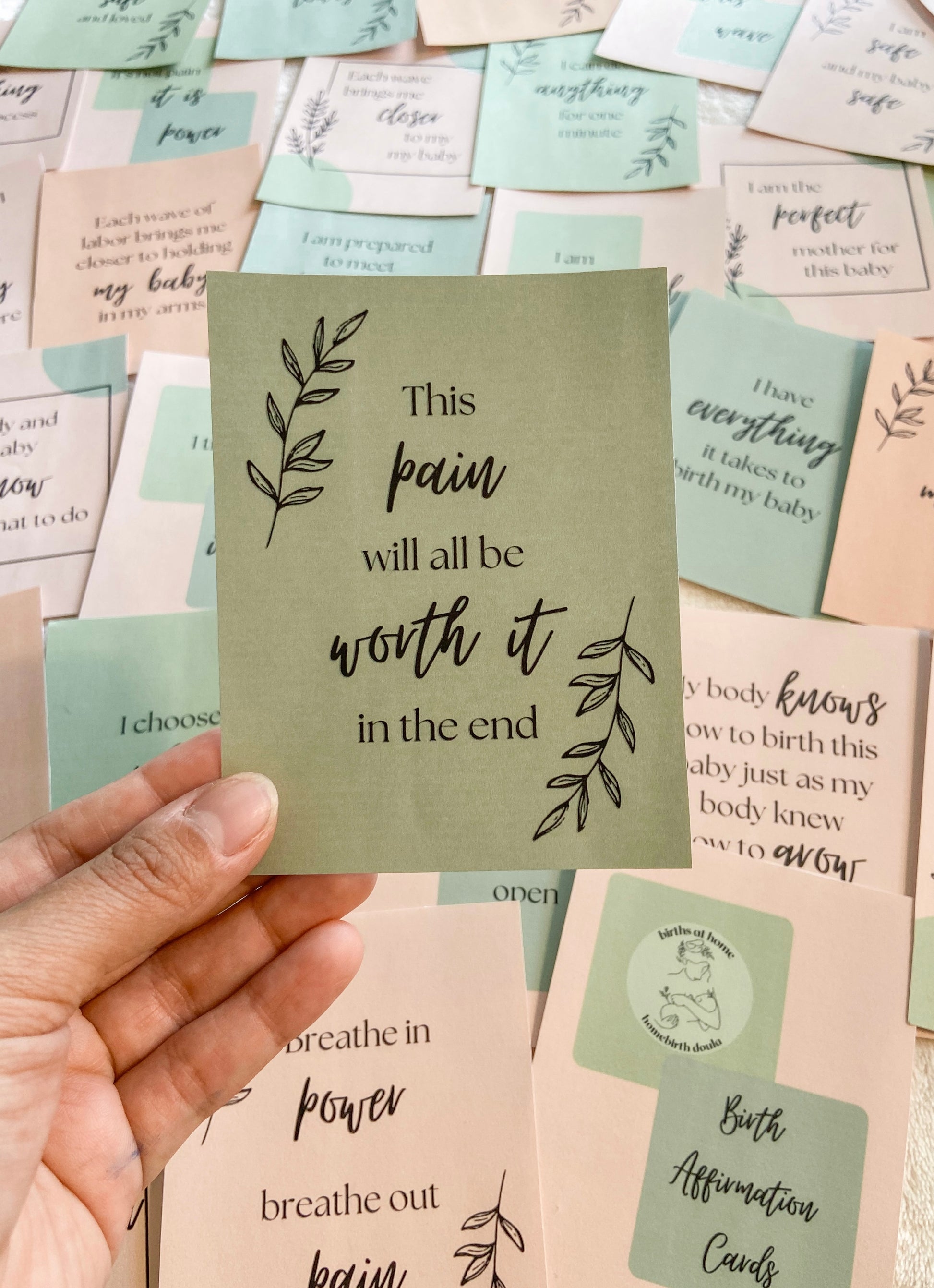 Birth Affirmation Cards Printable Births at Home